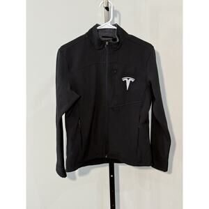 Tesla corporate full-zip fleece lined jacket Fossa black/white/red Size Small